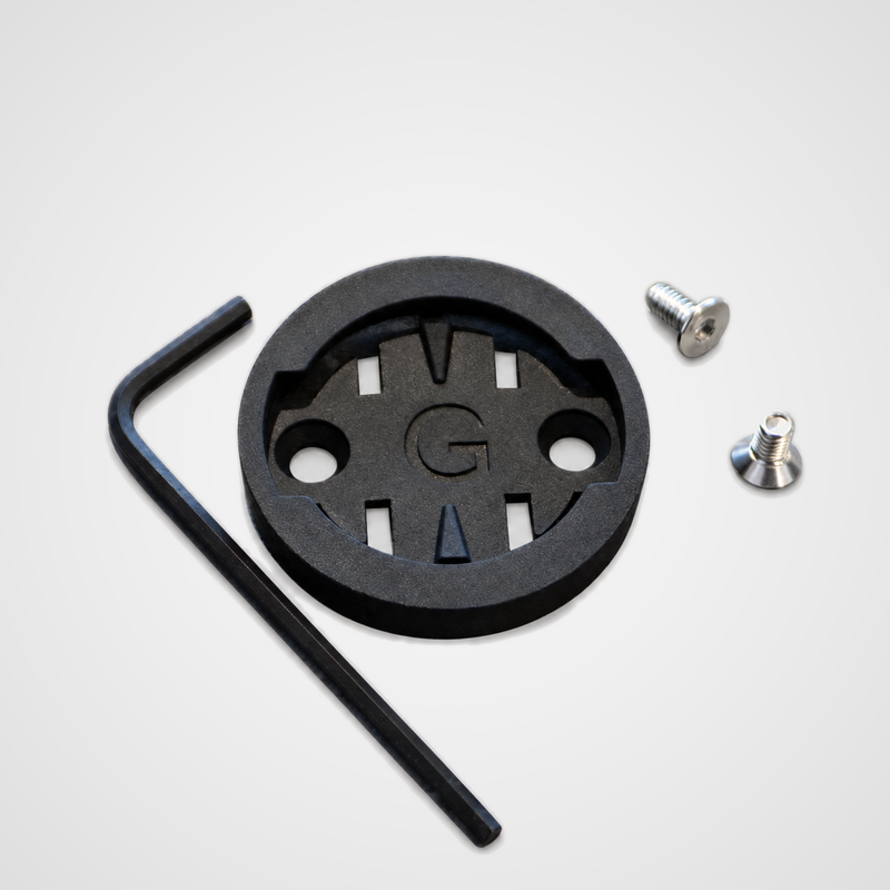 Garmin quarter turn mount insert with two screws and a hex key