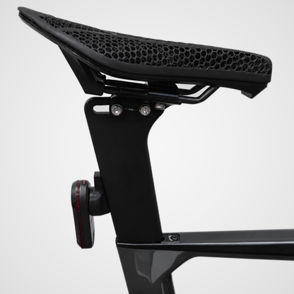 Draaft mount fitted to a Canyon Speedmax seat post with Garmin Varia radar