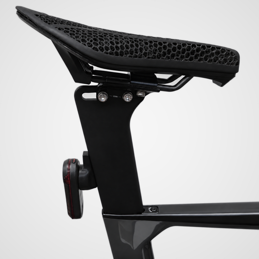 Draaft mount fitted to a Canyon Speedmax seat post with Garmin Varia radar