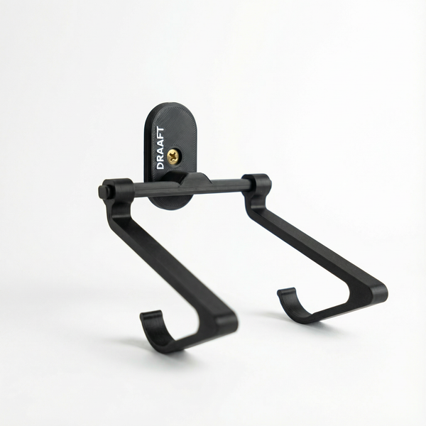 Draaft wall shoe rack for cycling shoes, front view