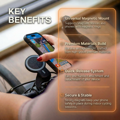 Maggie 2.0 Indoor Trainer Phone Holder | Wahoo & Garmin Mount Compatible